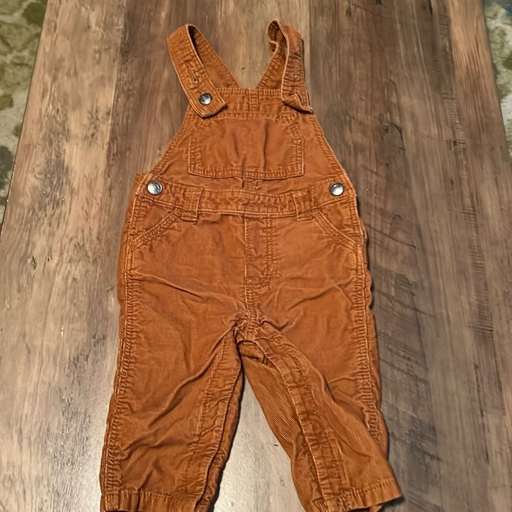 Old Navy brownish Coudoury overalls size 6-12 months